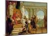 Maecenas Presenting the Liberal Arts to the Emperor Augustus (63BC-14AD) c.1745-Giovanni Battista Tiepolo-Mounted Premium Giclee Print
