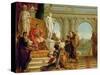 Maecenas Presenting the Liberal Arts to the Emperor Augustus (63BC-14AD) c.1745-Giovanni Battista Tiepolo-Stretched Canvas