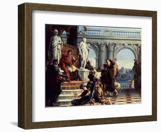 Maecenas Presents the Arts to Augustus-Giovanni Battista Tiepolo-Framed Giclee Print