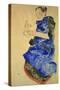 Maedchen Mit Blauer Schuerze, 1912-Egon Schiele-Stretched Canvas