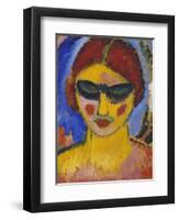 Maedchen Mit Niedergeschlagenen Augen, um 1911-Alexej Von Jawlensky-Framed Giclee Print