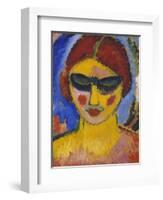 Maedchen Mit Niedergeschlagenen Augen, um 1911-Alexej Von Jawlensky-Framed Giclee Print