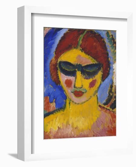 Maedchen Mit Niedergeschlagenen Augen, um 1911-Alexej Von Jawlensky-Framed Giclee Print