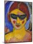 Maedchen Mit Niedergeschlagenen Augen, um 1911-Alexej Von Jawlensky-Mounted Giclee Print