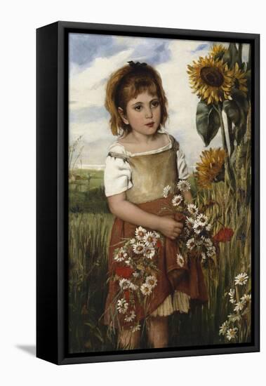 Mädchen mit Wiesenblumen. 1883-Emily S. Readshaw-Framed Stretched Canvas