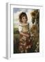 Mädchen mit Wiesenblumen. 1883-Emily S. Readshaw-Framed Giclee Print