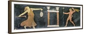 Maenad and Satyr Dancing (Opus Sectile)-Roman-Framed Premium Giclee Print