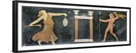 Maenad and Satyr Dancing (Opus Sectile)-Roman-Framed Premium Giclee Print