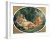 Maenad Playing the Pipe, 1735-38-Francois Boucher-Framed Giclee Print