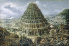 Tower of Babel, 1595-Maerten I.van Valckenborch-Framed Giclee Print