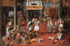 Kitchen Interior, c.1565-Maerten van Cleve-Giclee Print