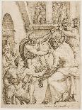 St. Luke Painting the Virgin, c.1545-Maerten van Heemskerck-Framed Giclee Print