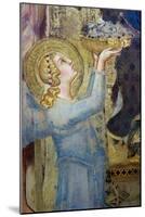 Maesta: Angel Offering Flowers to the Virgin, 1315-Simone Martini-Mounted Giclee Print