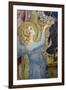 Maesta: Angel Offering Flowers to the Virgin, 1315-Simone Martini-Framed Premium Giclee Print