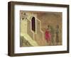 Maesta: Christ Appearing on the Road to Emmaus, 1308-11-Duccio di Buoninsegna-Framed Giclee Print