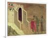 Maesta: Christ Appearing on the Road to Emmaus, 1308-11-Duccio di Buoninsegna-Framed Giclee Print