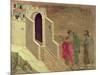 Maesta: Christ Appearing on the Road to Emmaus, 1308-11-Duccio di Buoninsegna-Mounted Giclee Print
