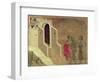 Maesta: Christ Appearing on the Road to Emmaus, 1308-11-Duccio di Buoninsegna-Framed Premium Giclee Print