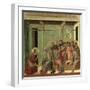 Maesta: Christ Washing the Disciples' Feet, c.1308-11-Duccio di Buoninsegna-Framed Giclee Print