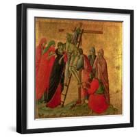 Maesta: Descent from the Cross, 1308-11-Duccio di Buoninsegna-Framed Giclee Print