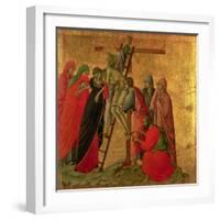 Maesta: Descent from the Cross, 1308-11-Duccio di Buoninsegna-Framed Giclee Print