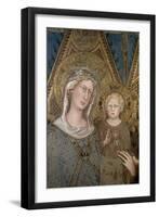 Maesta, Detail of the Madonna and Child, 1315-Simone Martini-Framed Giclee Print