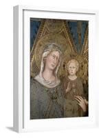 Maesta, Detail of the Madonna and Child, 1315-Simone Martini-Framed Giclee Print