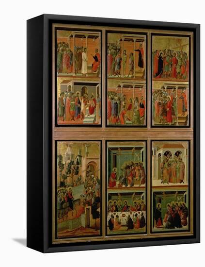 Maesta: Eleven Scenes from the Passion, 1308-11-Duccio Di buoninsegna-Framed Stretched Canvas