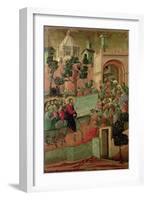 Maesta: Entry into Jerusalem, 1308-11-Duccio di Buoninsegna-Framed Giclee Print