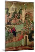 Maesta: Entry into Jerusalem, 1308-11-Duccio di Buoninsegna-Mounted Giclee Print