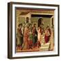 Maesta: Jesus Before Herod, 1308-11-Duccio di Buoninsegna-Framed Giclee Print