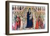 Maestà, (Madonna with Angels and Saint), 1308-1311-Duccio di Buoninsegna-Framed Giclee Print