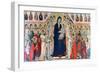 Maestà, (Madonna with Angels and Saint), 1308-1311-Duccio di Buoninsegna-Framed Giclee Print