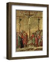 Maestà - Passion: Crucifixion', 1308-1311-Duccio Di buoninsegna-Framed Giclee Print