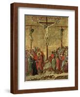 Maestà - Passion: Crucifixion', 1308-1311-Duccio Di buoninsegna-Framed Giclee Print
