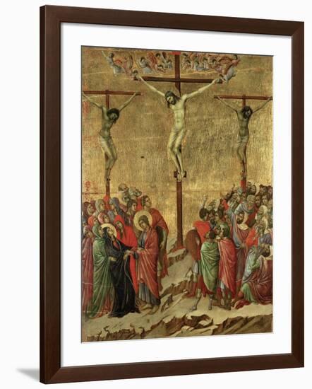 Maestà - Passion: Crucifixion', 1308-1311-Duccio Di buoninsegna-Framed Giclee Print