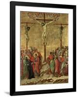 Maestà - Passion: Crucifixion', 1308-1311-Duccio Di buoninsegna-Framed Giclee Print
