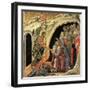 Maestà - Passion: Descent To Hell, 1308-1311-Duccio Di buoninsegna-Framed Giclee Print