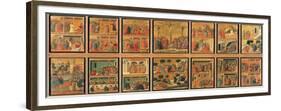 Maesta, Scenes from the Life of Christ-Duccio Di buoninsegna-Framed Premium Giclee Print