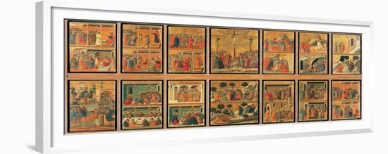 Maesta, Scenes from the Life of Christ-Duccio Di buoninsegna-Framed Premium Giclee Print