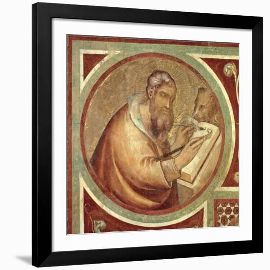 Maesta: St. Mark with the Lion, Detail from the Frame, 1315 (Detail)-Simone Martini-Framed Giclee Print