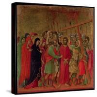 Maesta: the Road to Calvary, 1308-11-Duccio di Buoninsegna-Stretched Canvas