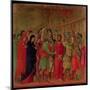 Maesta: the Road to Calvary, 1308-11-Duccio di Buoninsegna-Mounted Premium Giclee Print