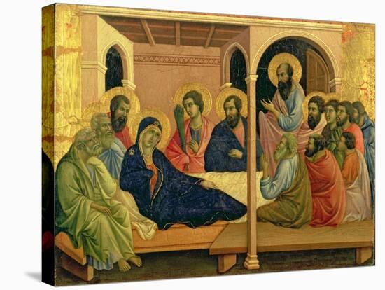 Maesta: The Virgin Taking Leave of the Disciples, 1308-11-Duccio di Buoninsegna-Stretched Canvas