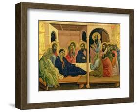 Maesta: The Virgin Taking Leave of the Disciples, 1308-11-Duccio di Buoninsegna-Framed Giclee Print