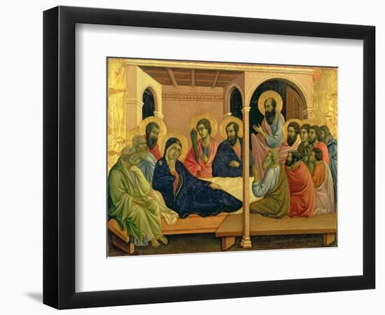 Maesta: The Virgin Taking Leave of the Disciples, 1308-11-Duccio di Buoninsegna-Framed Giclee Print