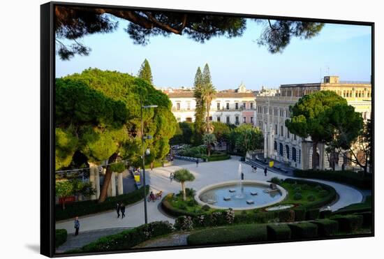 Maestranze Park, Catania, Sicily, Italy, Europe-Carlo Morucchio-Framed Stretched Canvas