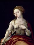 The Death of Lucretia, 1501-1550-Maestro Del Papagayo-Framed Stretched Canvas