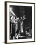 Maestro Leonard Bernstein Conducting Vocal Soloists and NY Philharmonic in Rehearsal, Carnegie Hall-Alfred Eisenstaedt-Framed Premium Photographic Print