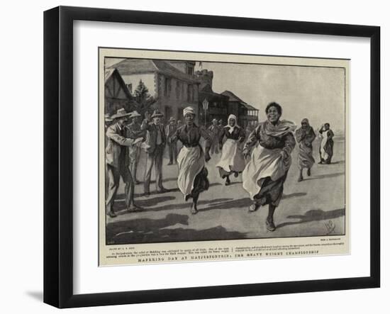 Mafeking Day at Matjesfontein, the Heavy Weight Championship-Alexander Stuart Boyd-Framed Giclee Print